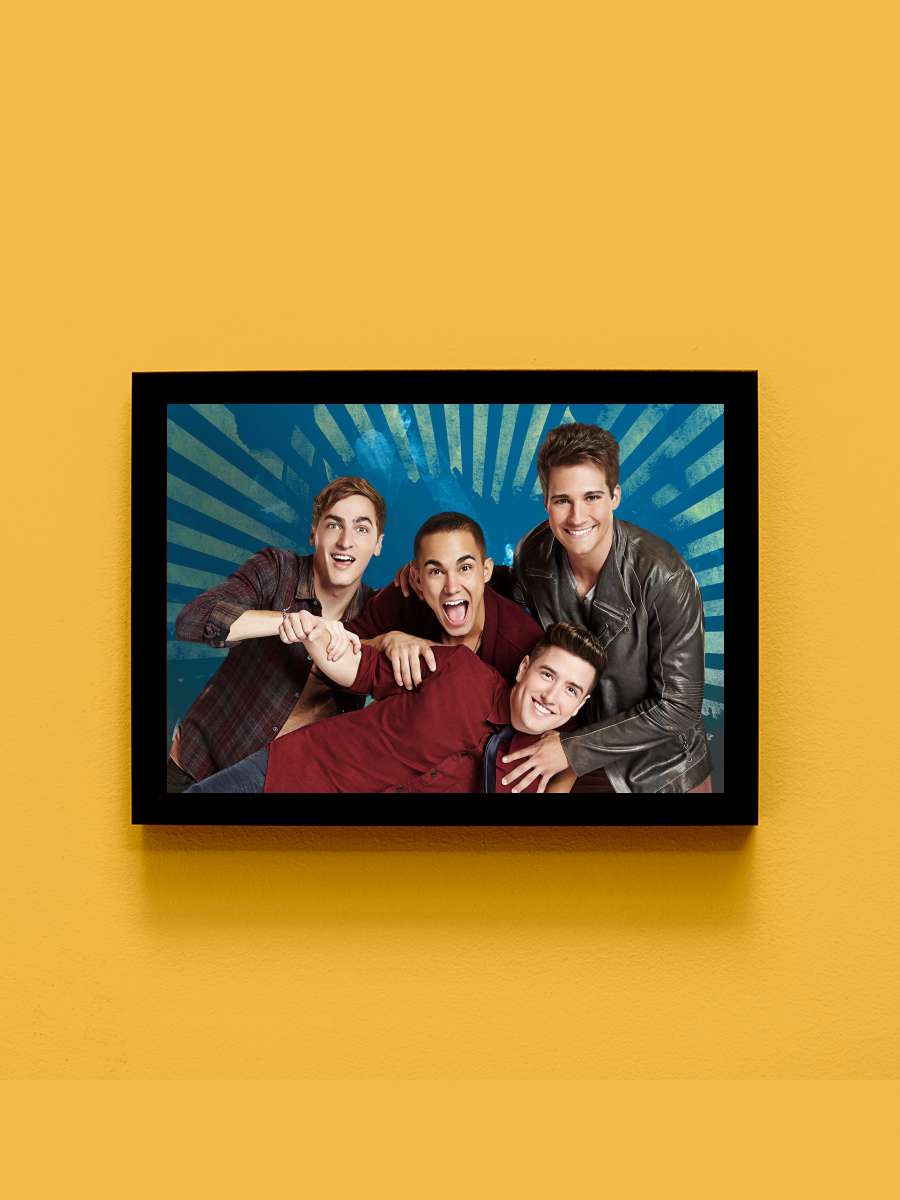 Big Time Rush Dizi Tablo Siyah Çerçeveli Dizi Poster Duvar Tablo