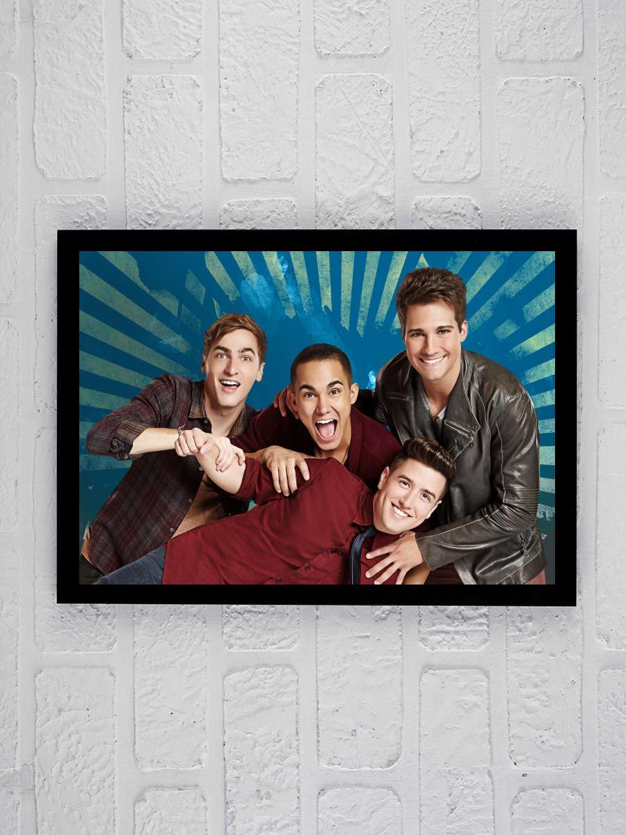 Big Time Rush Dizi Tablo Siyah Çerçeveli Dizi Poster Duvar Tablo