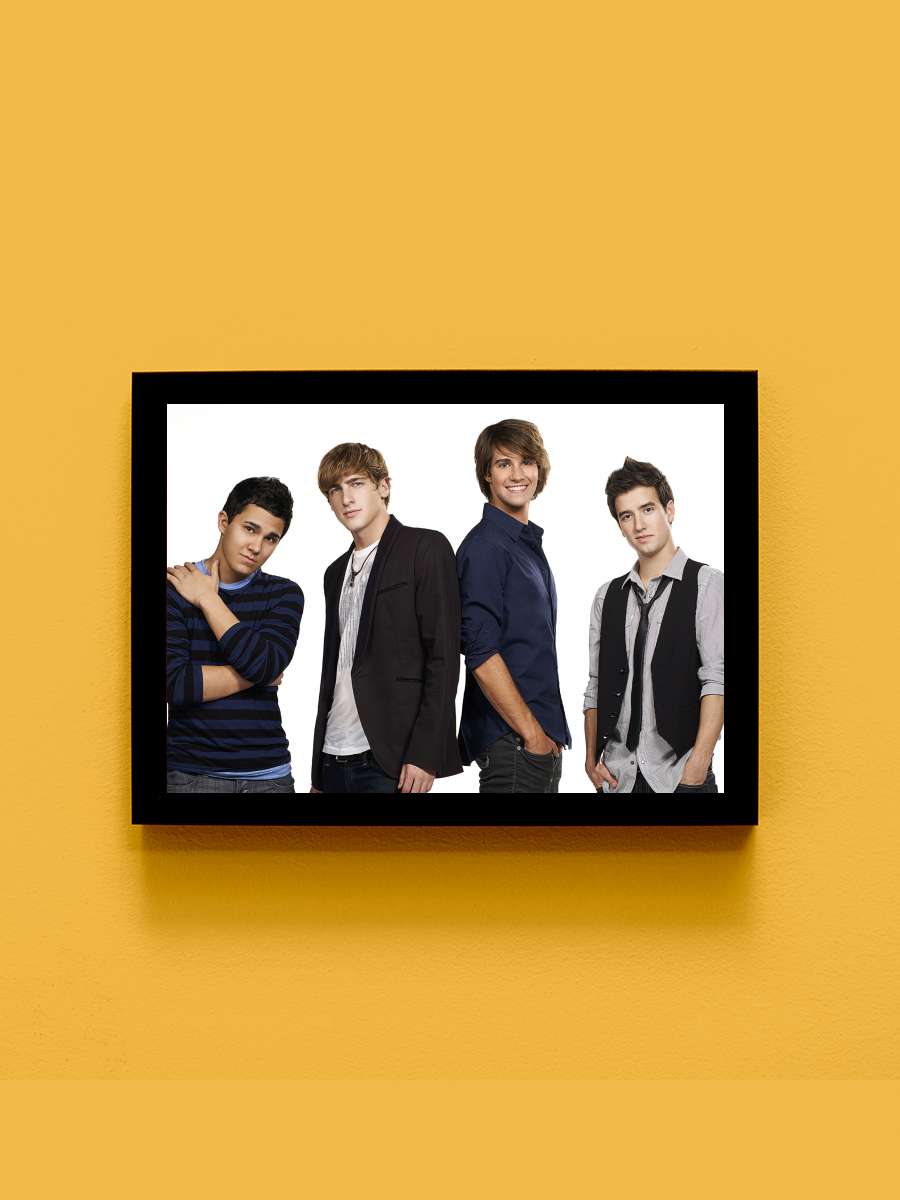 Big Time Rush Dizi Tablo Siyah Çerçeveli Dizi Poster Duvar Tablo