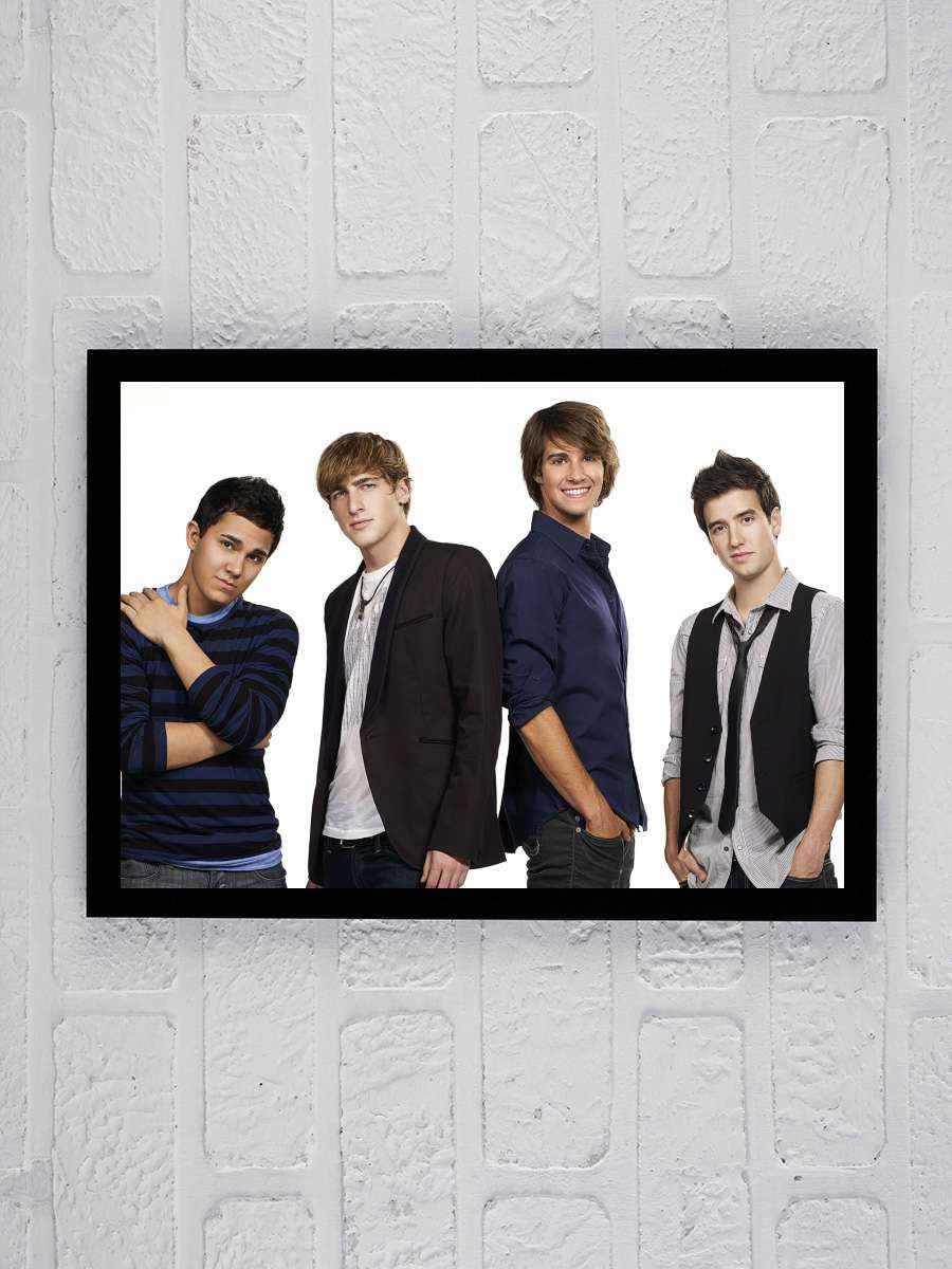 Big Time Rush Dizi Tablo Siyah Çerçeveli Dizi Poster Duvar Tablo