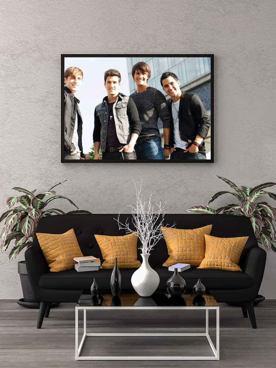 Big Time Rush Dizi Tablo Siyah Çerçeveli Dizi Poster Duvar Tablo