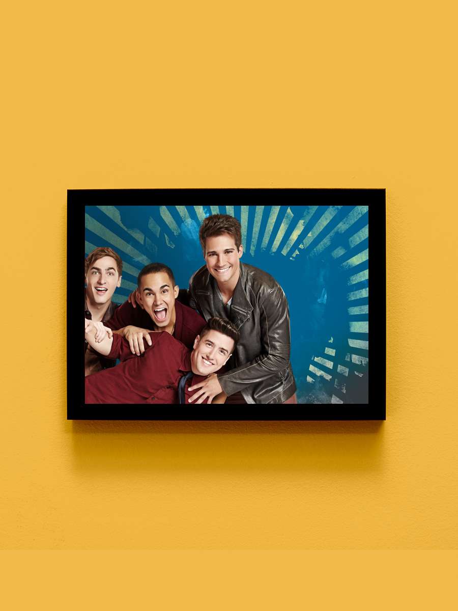 Big Time Rush Dizi Tablo Siyah Çerçeveli Dizi Poster Duvar Tablo