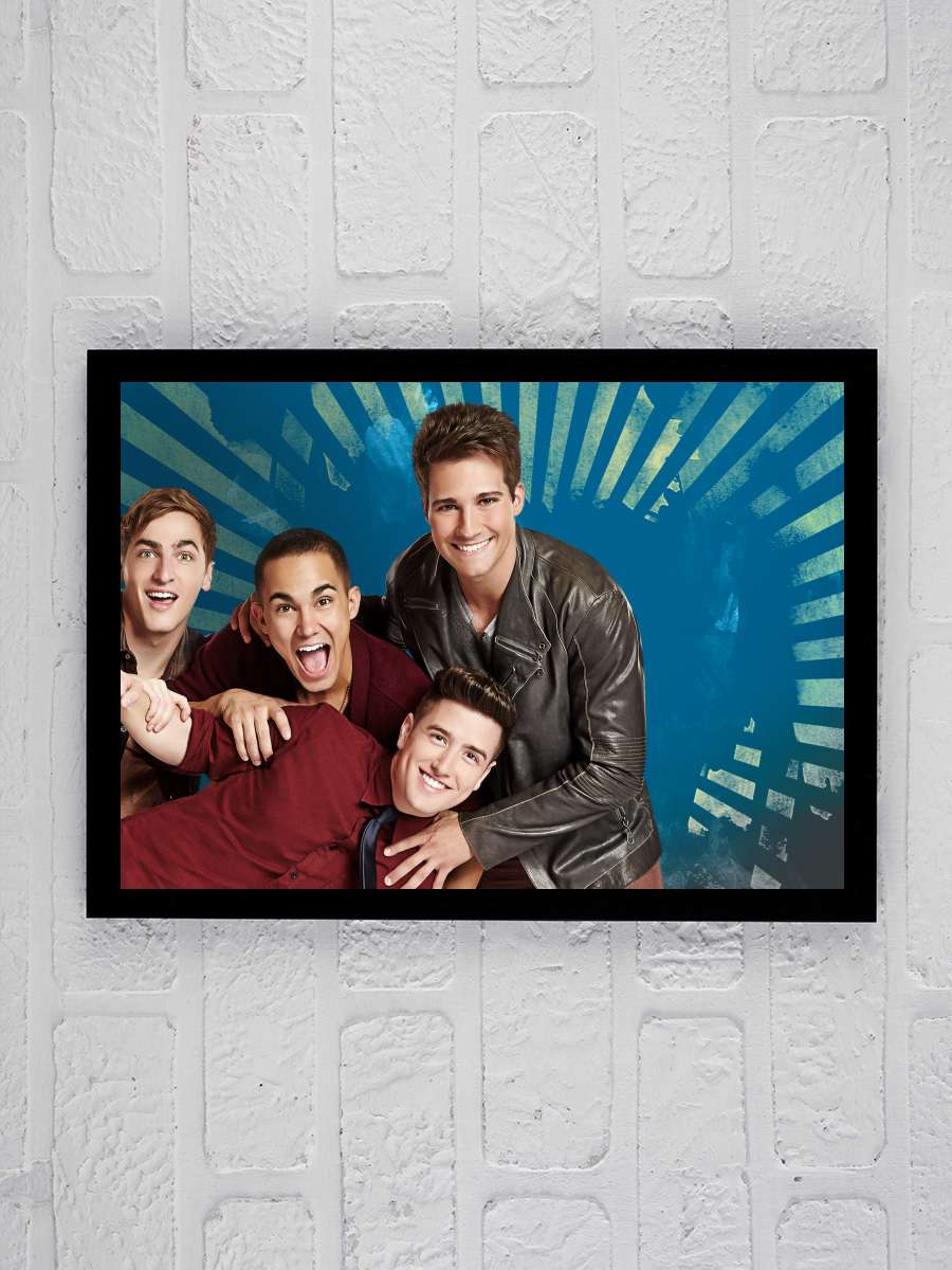 Big Time Rush Dizi Tablo Siyah Çerçeveli Dizi Poster Duvar Tablo