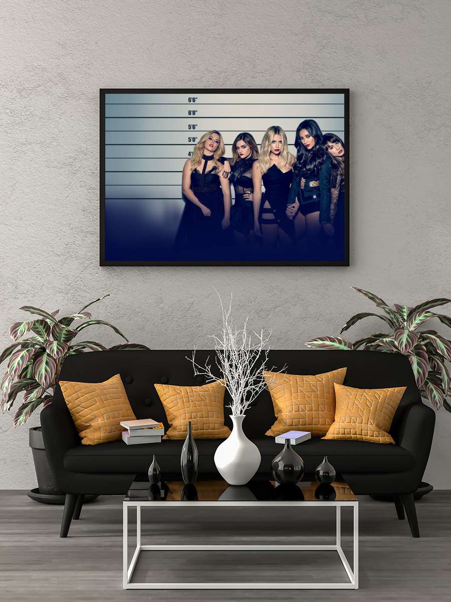 Pretty Little Liars Dizi Tablo Siyah Çerçeveli Dizi Poster Duvar Tablo