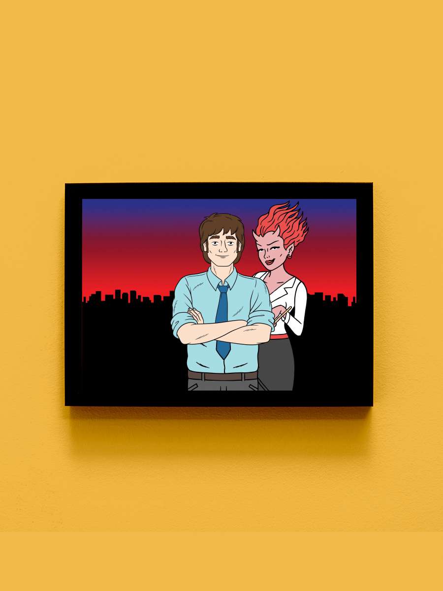 Ugly Americans Dizi Tablo Siyah Çerçeveli Dizi Poster Duvar Tablo