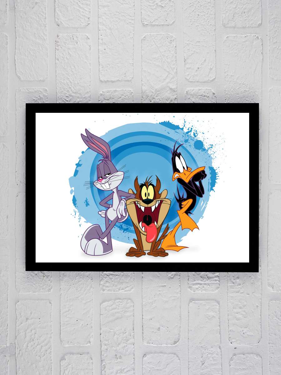 The Looney Tunes Show Dizi Tablo Siyah Çerçeveli Dizi Poster Duvar Tablo