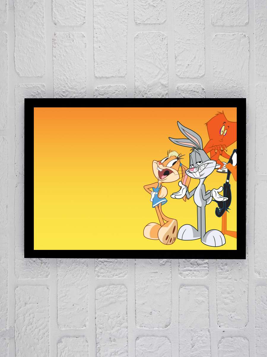 The Looney Tunes Show Dizi Tablo Siyah Çerçeveli Dizi Poster Duvar Tablo