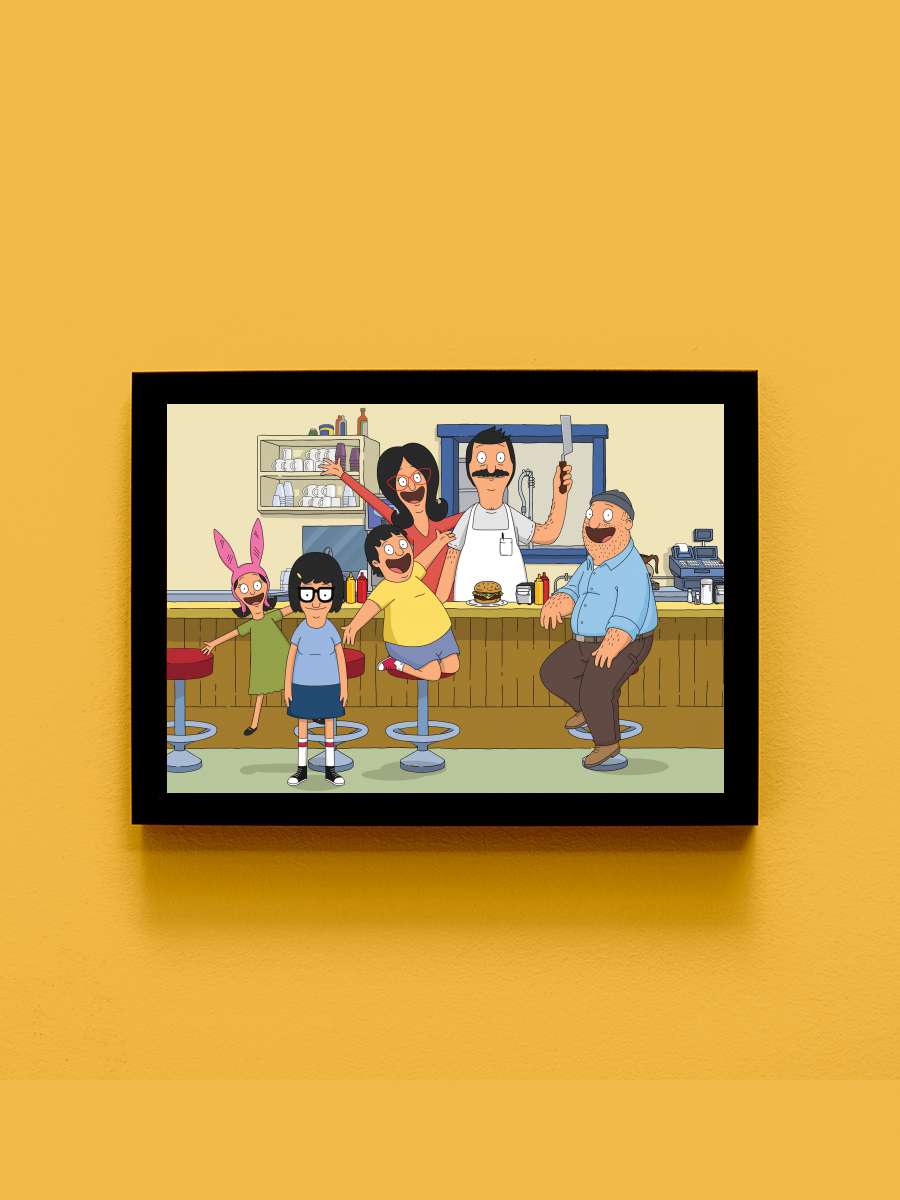 Bob's Burgers Dizi Tablo Siyah Çerçeveli Dizi Poster Duvar Tablo