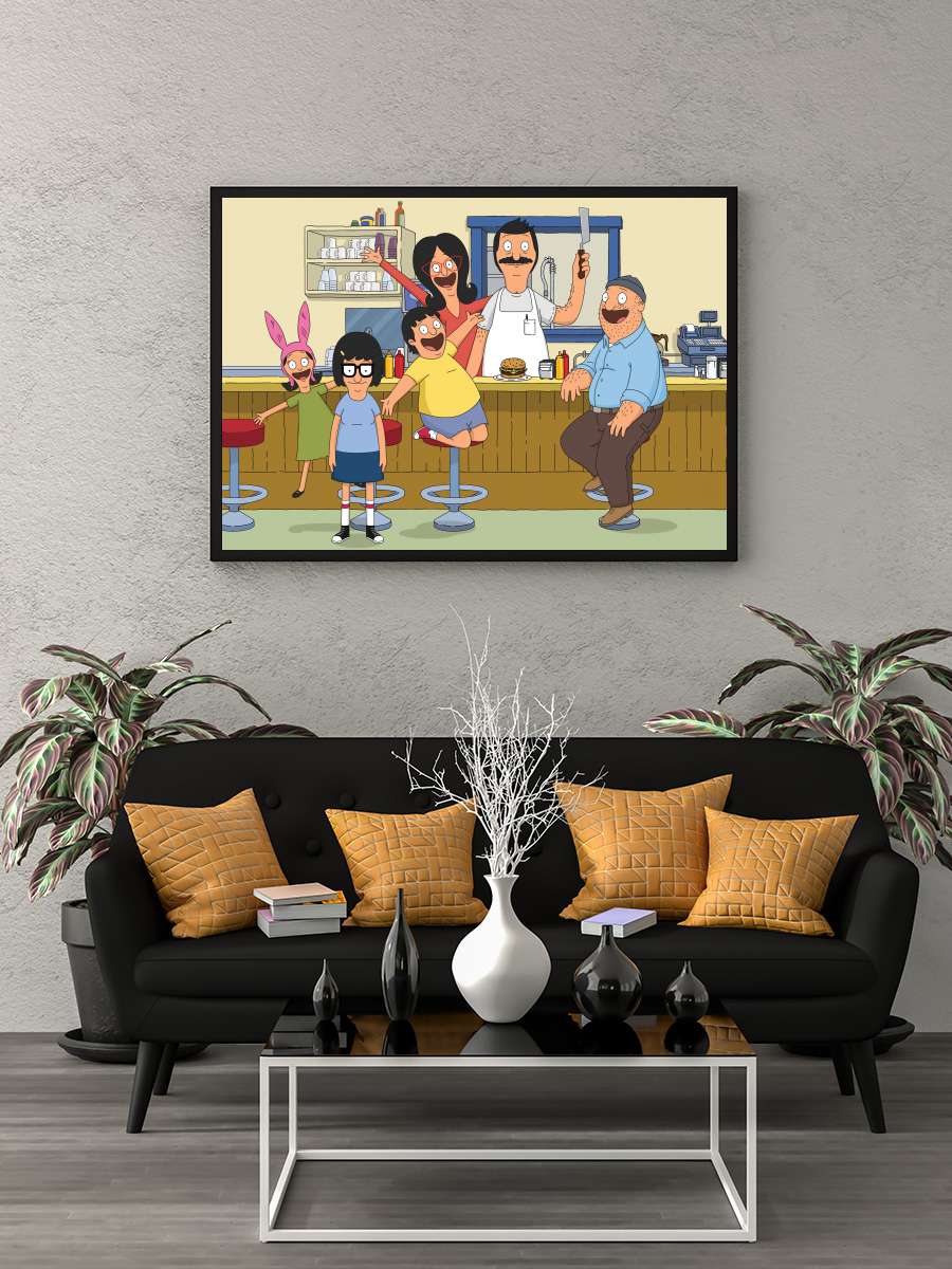 Bob's Burgers Dizi Tablo Siyah Çerçeveli Dizi Poster Duvar Tablo