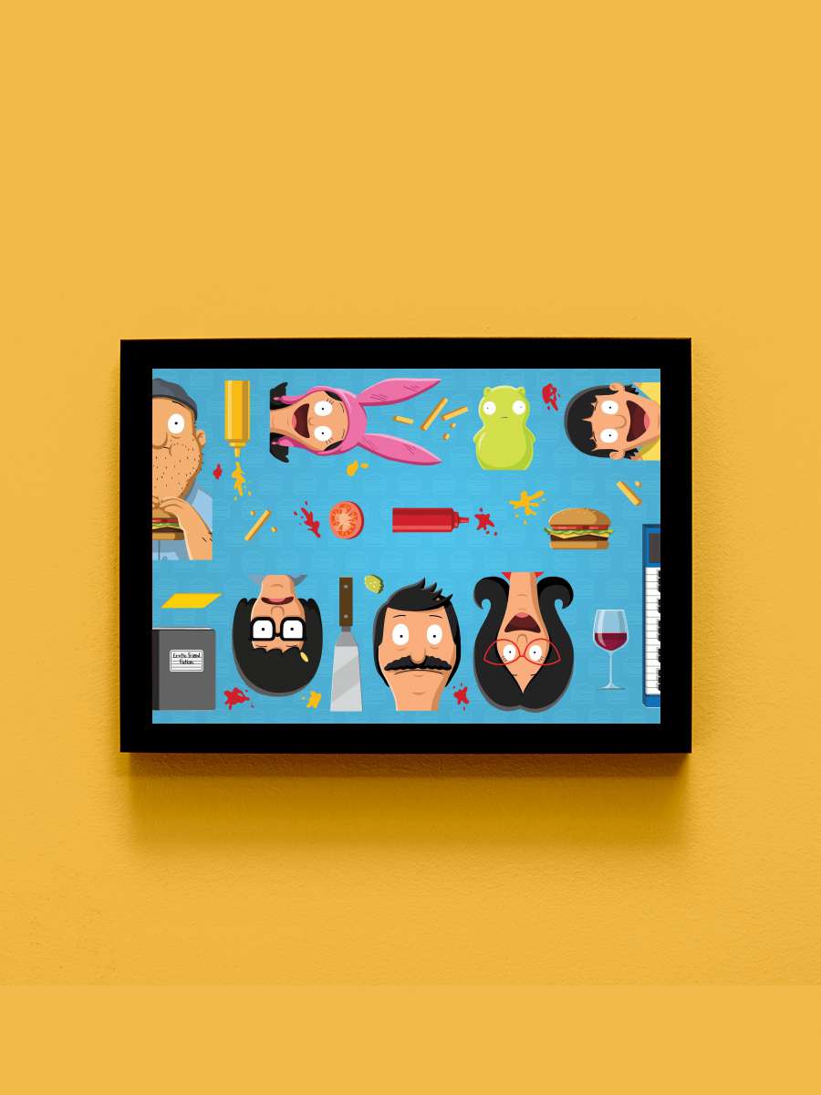 Bob's Burgers Dizi Tablo Siyah Çerçeveli Dizi Poster Duvar Tablo