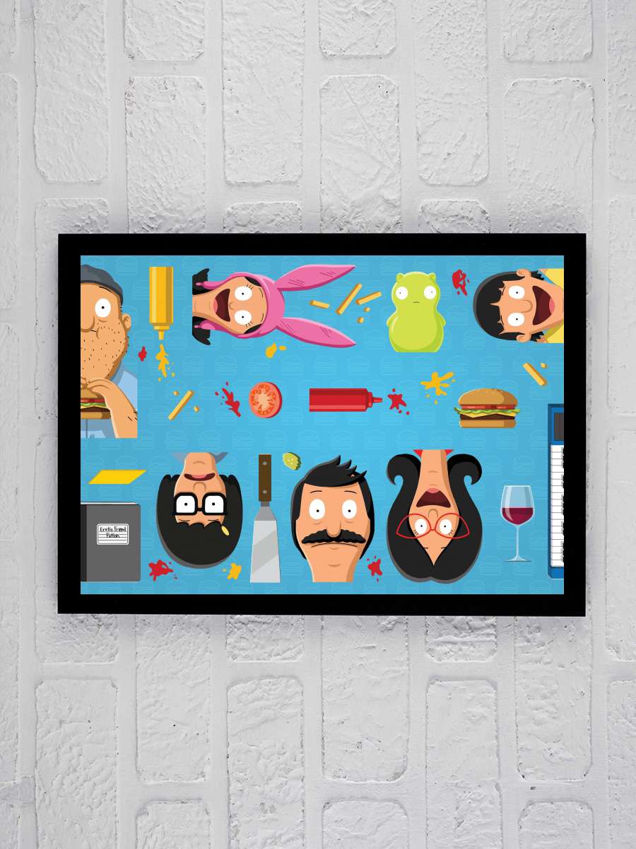 Bob's Burgers Dizi Tablo Siyah Çerçeveli Dizi Poster Duvar Tablo