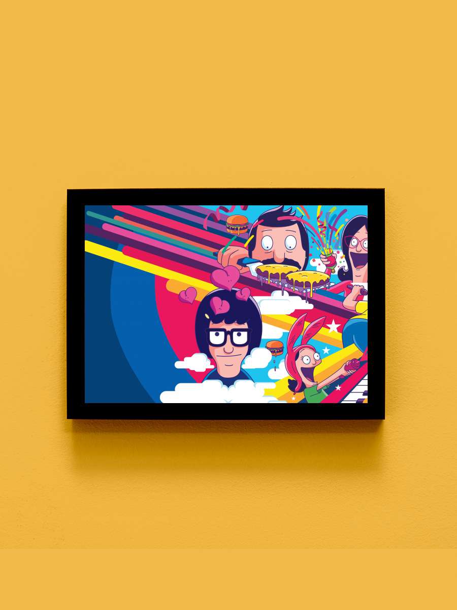 Bob's Burgers Dizi Tablo Siyah Çerçeveli Dizi Poster Duvar Tablo