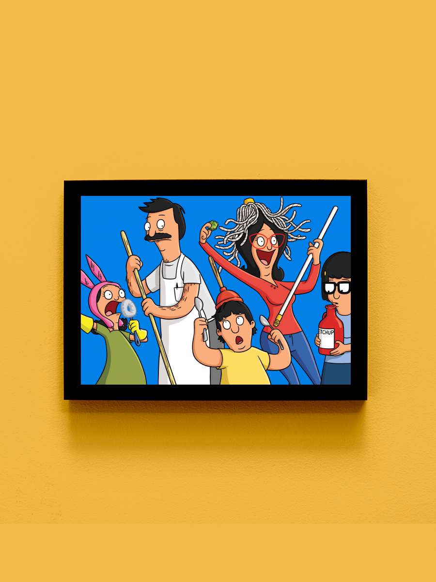 Bob's Burgers Dizi Tablo Siyah Çerçeveli Dizi Poster Duvar Tablo