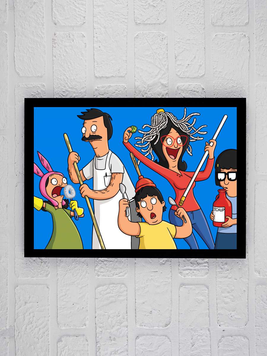 Bob's Burgers Dizi Tablo Siyah Çerçeveli Dizi Poster Duvar Tablo