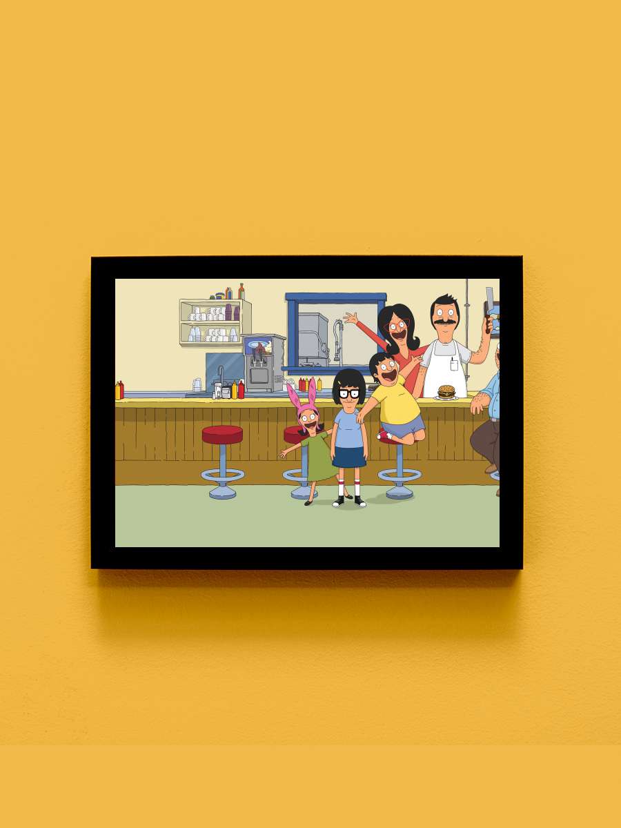 Bob's Burgers Dizi Tablo Siyah Çerçeveli Dizi Poster Duvar Tablo