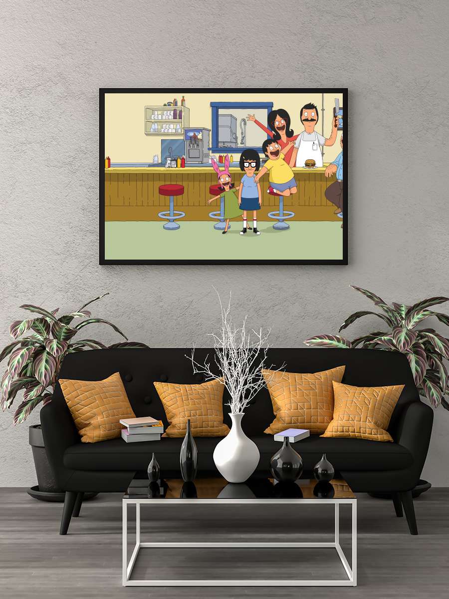 Bob's Burgers Dizi Tablo Siyah Çerçeveli Dizi Poster Duvar Tablo