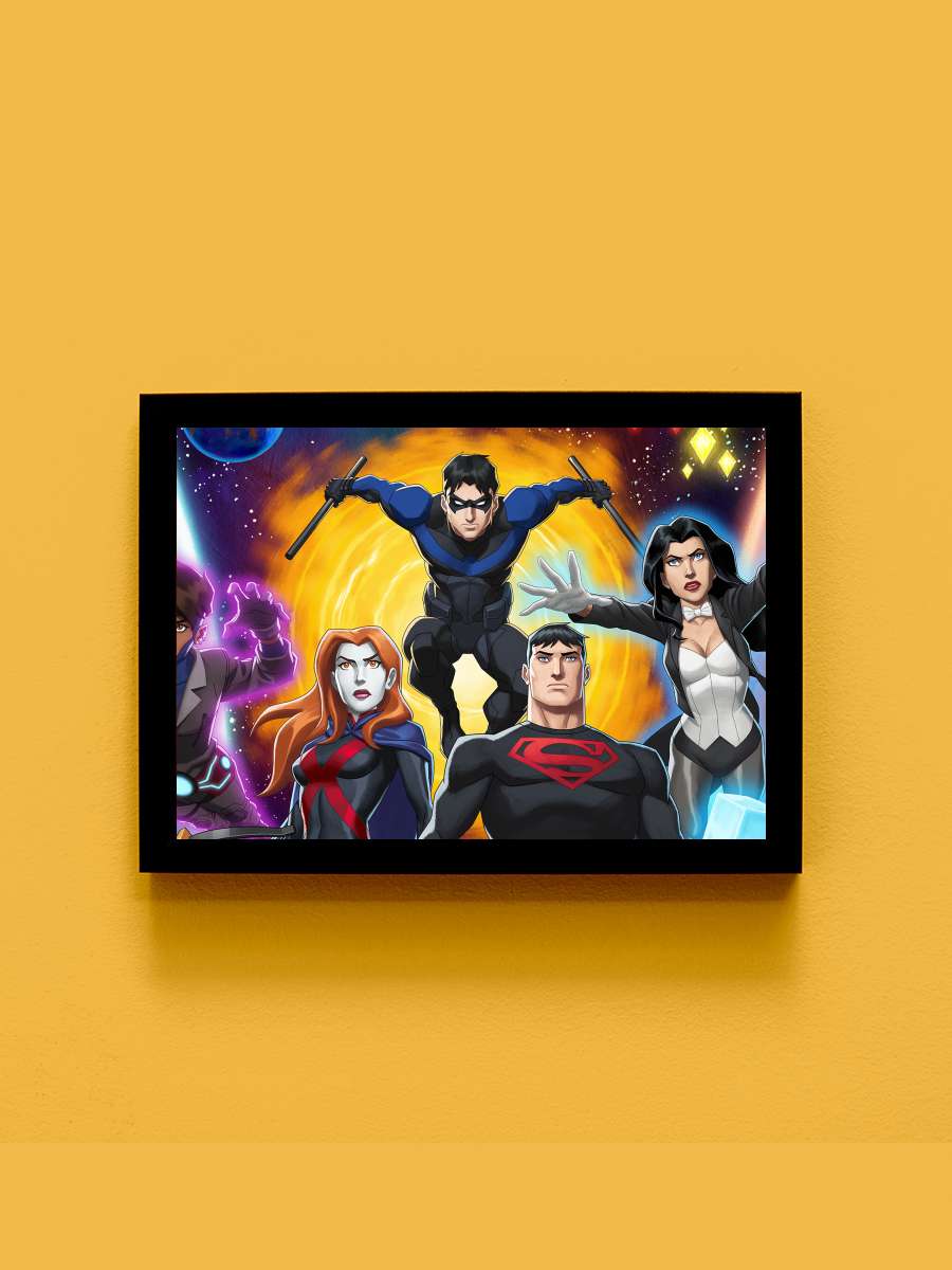 Genç Kahramanlar - Young Justice Dizi Tablo Siyah Çerçeveli Dizi Poster Duvar Tablo