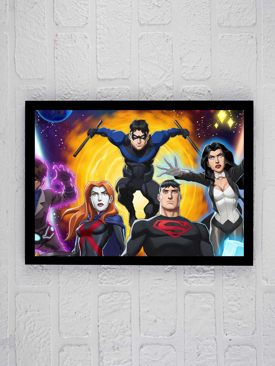 Genç Kahramanlar - Young Justice Dizi Tablo Siyah Çerçeveli Dizi Poster Duvar Tablo