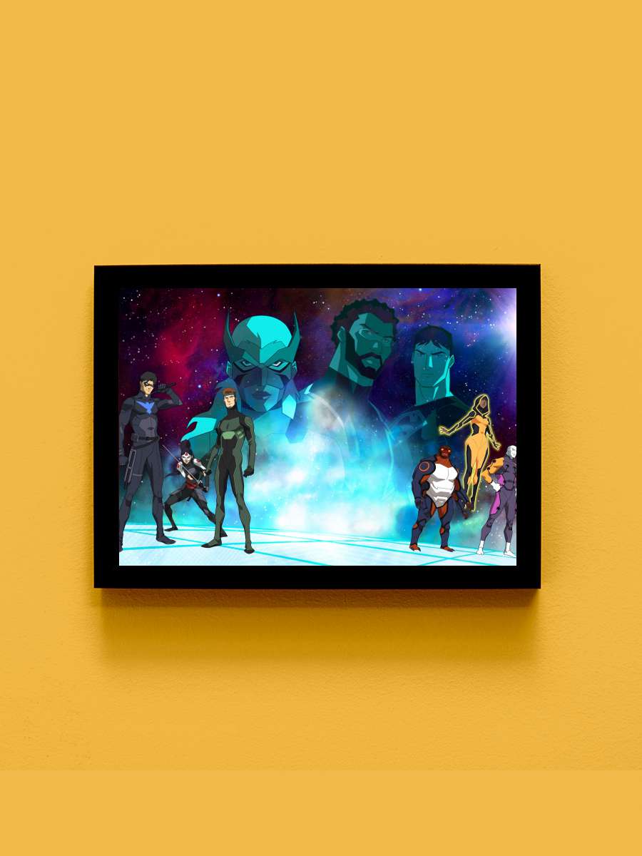 Genç Kahramanlar - Young Justice Dizi Tablo Siyah Çerçeveli Dizi Poster Duvar Tablo