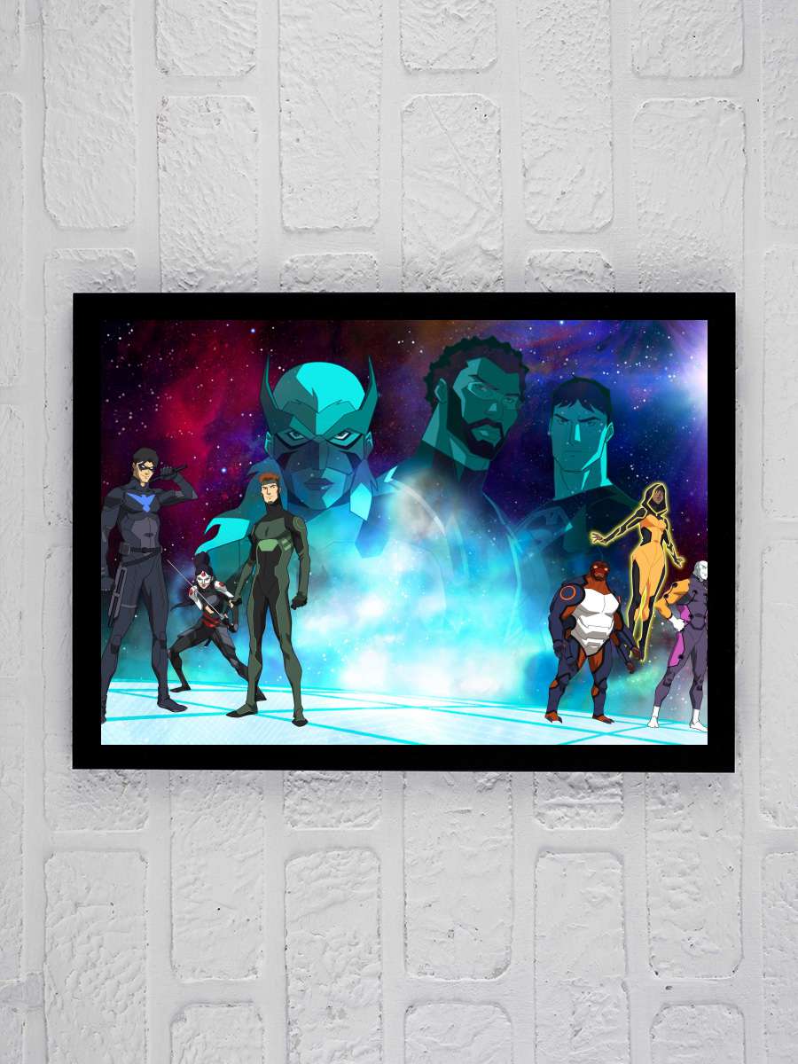 Genç Kahramanlar - Young Justice Dizi Tablo Siyah Çerçeveli Dizi Poster Duvar Tablo