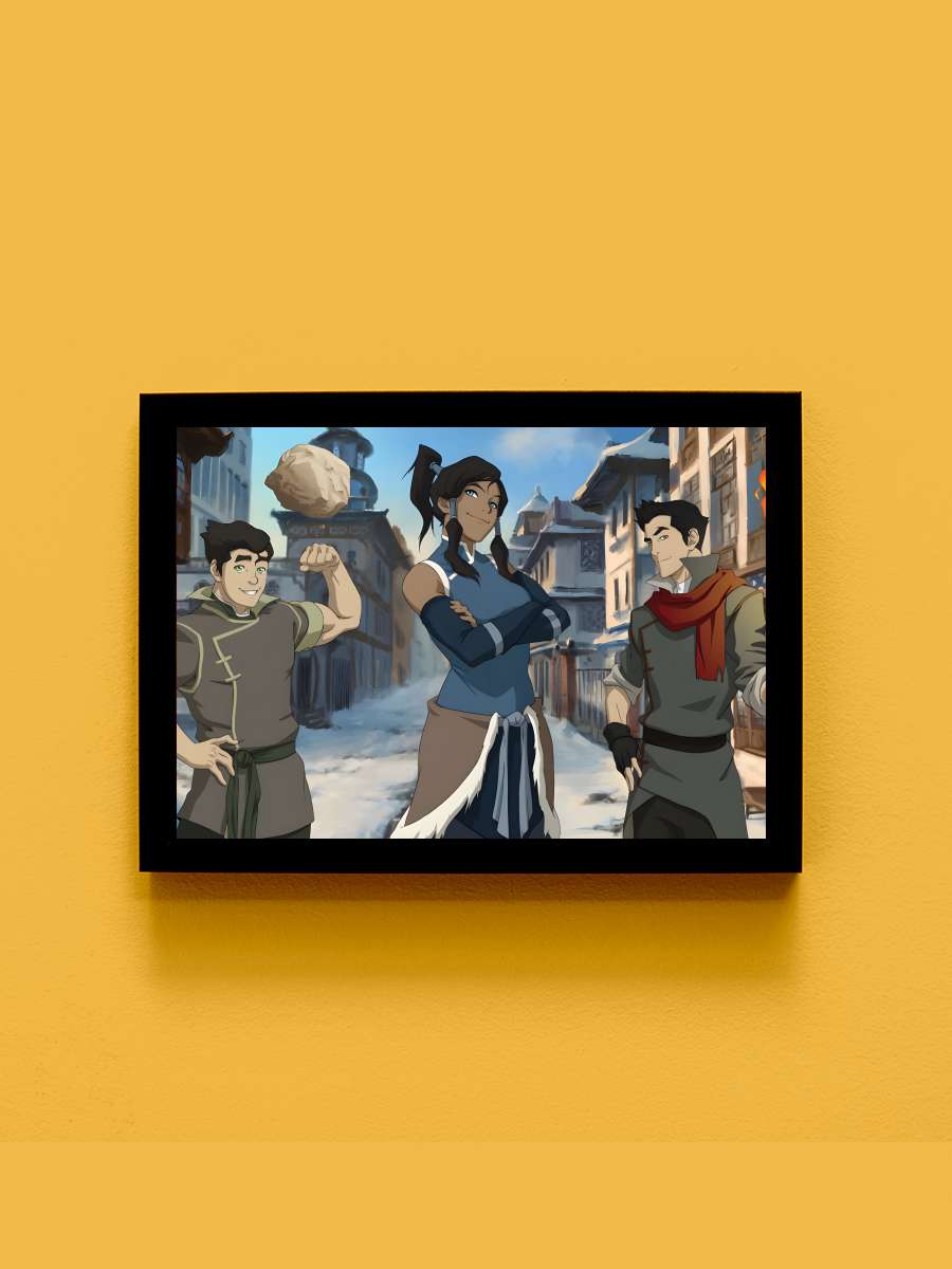 Avatar: The Legend of Korra - The Legend of Korra Dizi Tablo Siyah Çerçeveli Dizi Poster Duvar Tablo