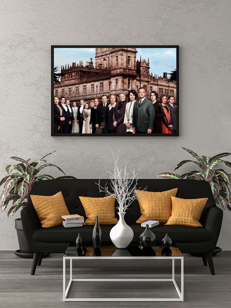 Downton Abbey Dizi Tablo Siyah Çerçeveli Dizi Poster Duvar Tablo