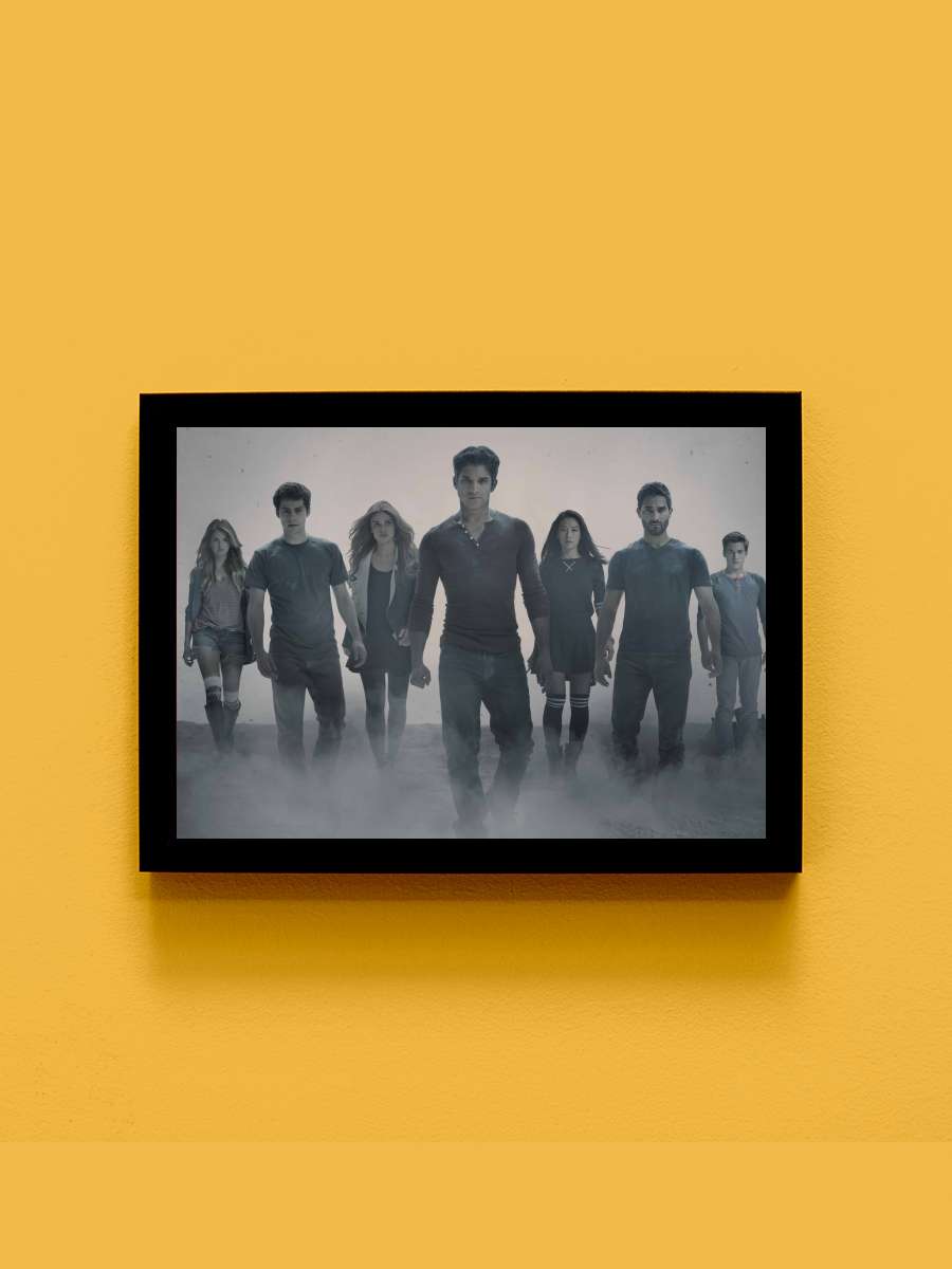 Teen Wolf Dizi Tablo Siyah Çerçeveli Dizi Poster Duvar Tablo