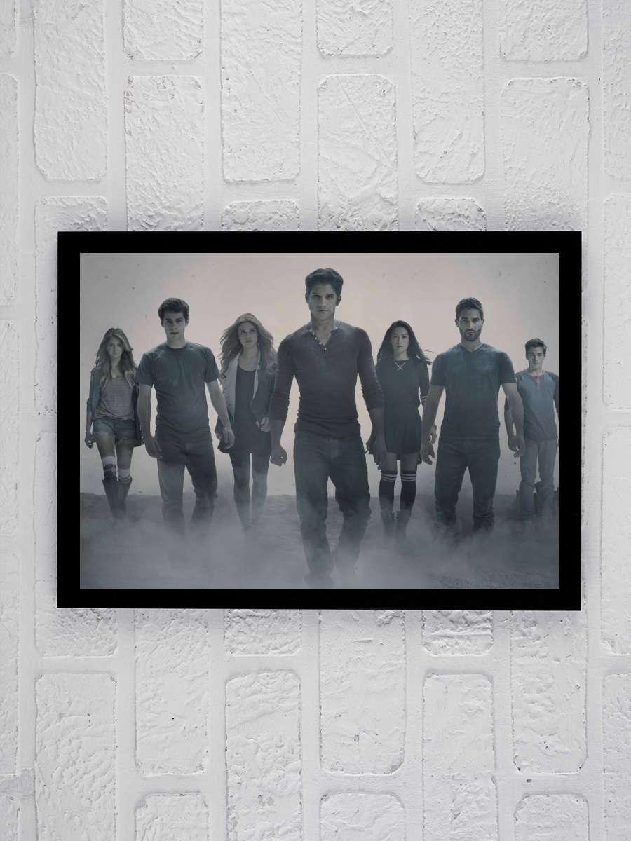 Teen Wolf Dizi Tablo Siyah Çerçeveli Dizi Poster Duvar Tablo