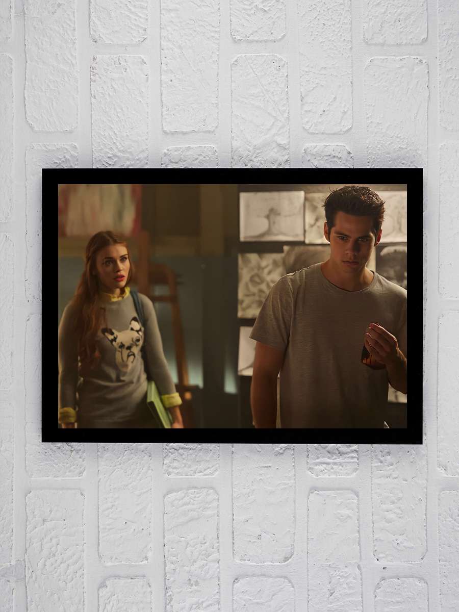 Teen Wolf Dizi Tablo Siyah Çerçeveli Dizi Poster Duvar Tablo