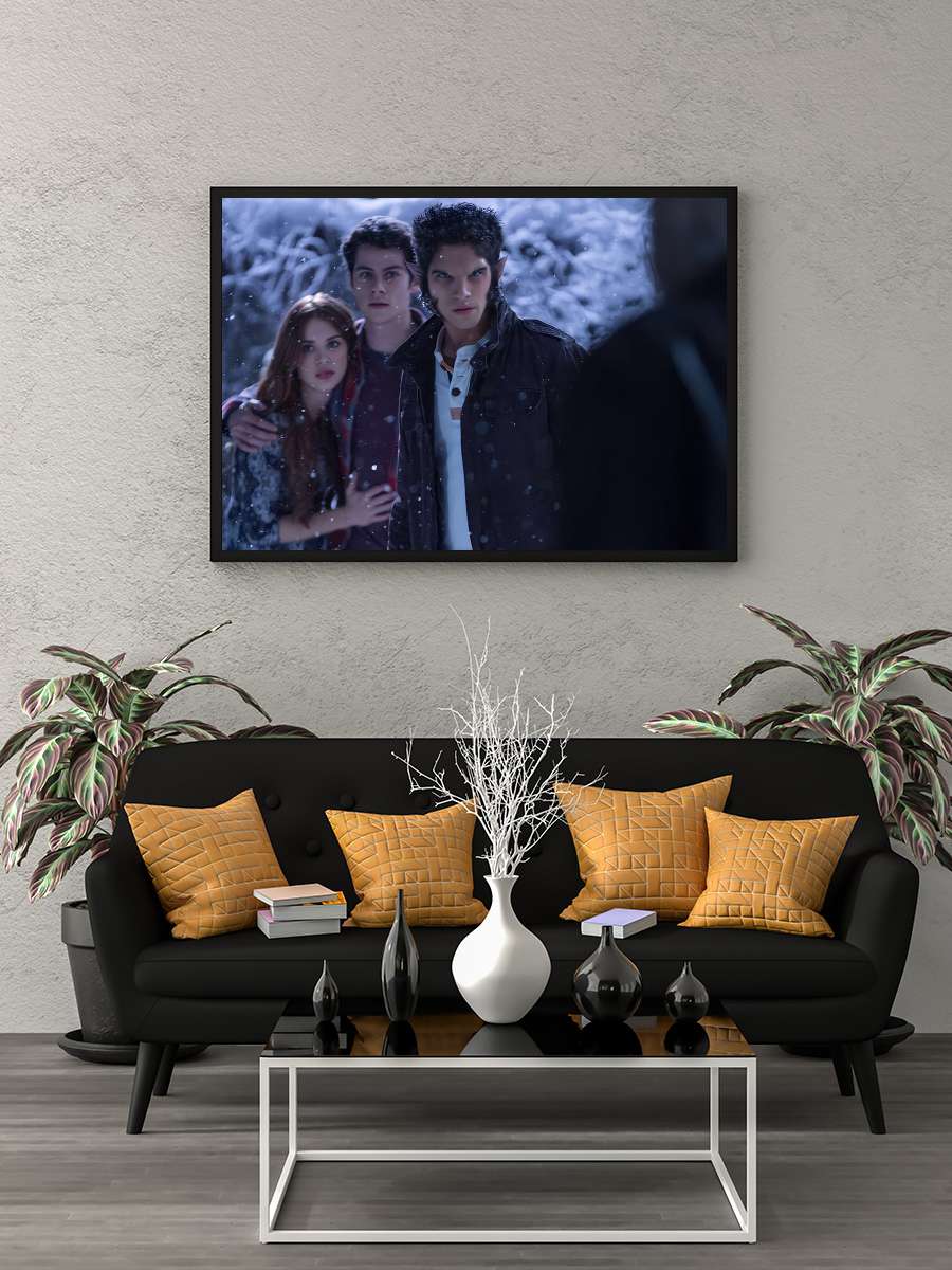 Teen Wolf Dizi Tablo Siyah Çerçeveli Dizi Poster Duvar Tablo