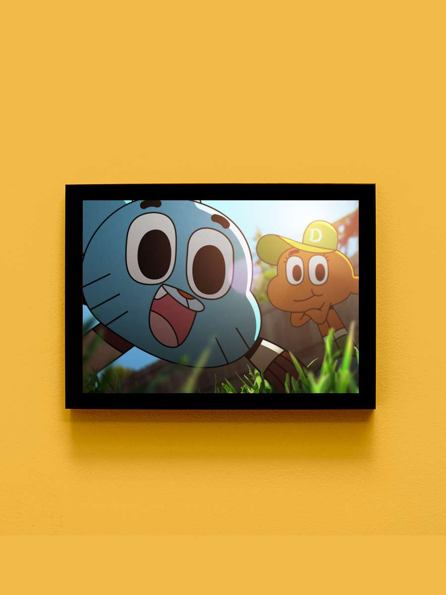 Gumball'ın Muhteşem Dünyası - The Amazing World of Gumball Dizi Tablo Siyah Çerçeveli Dizi Poster Duvar Tablo