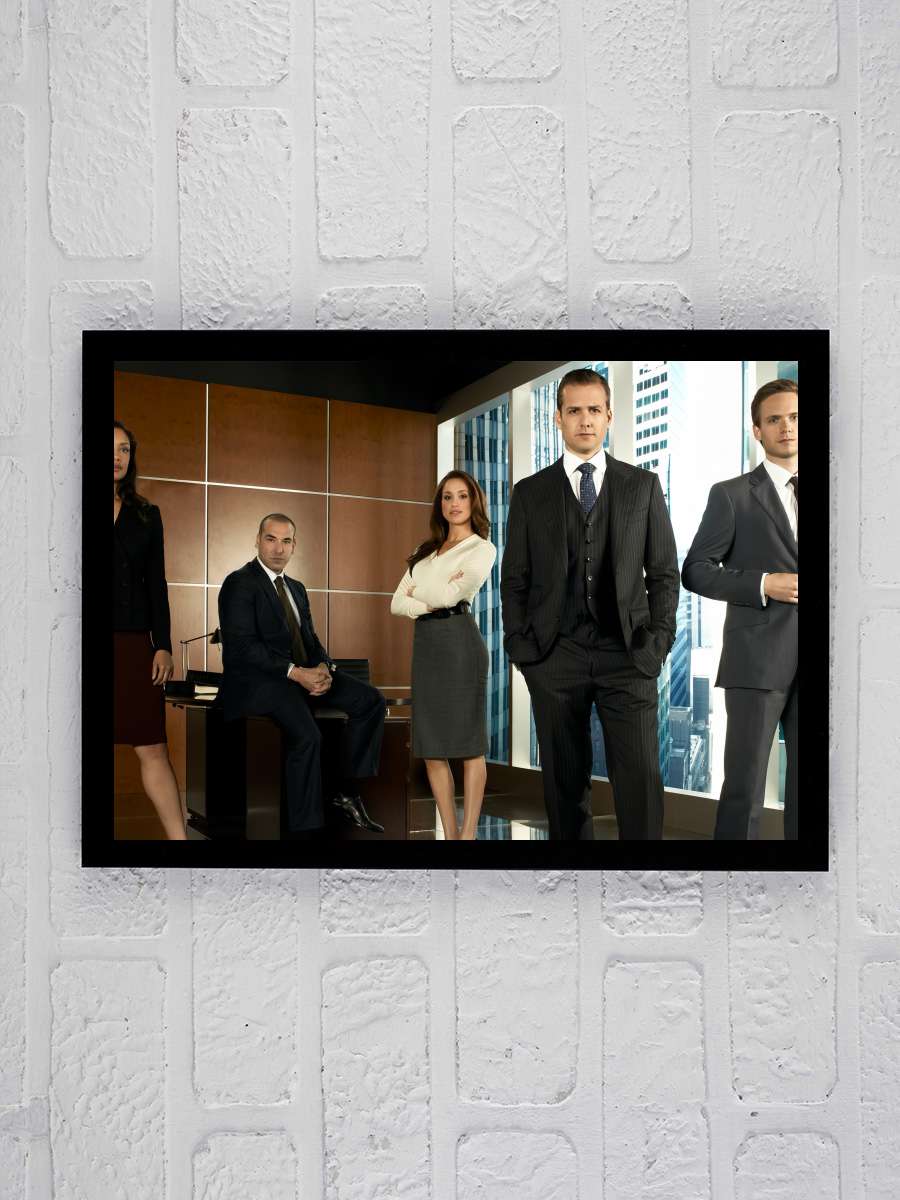 Suits Dizi Tablo Siyah Çerçeveli Dizi Poster Duvar Tablo