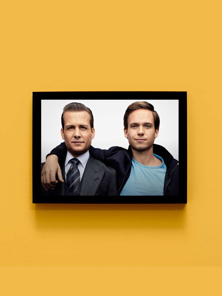 Suits Dizi Tablo Siyah Çerçeveli Dizi Poster Duvar Tablo