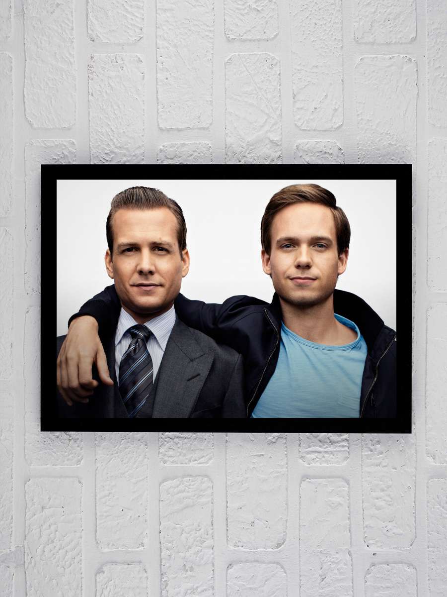 Suits Dizi Tablo Siyah Çerçeveli Dizi Poster Duvar Tablo