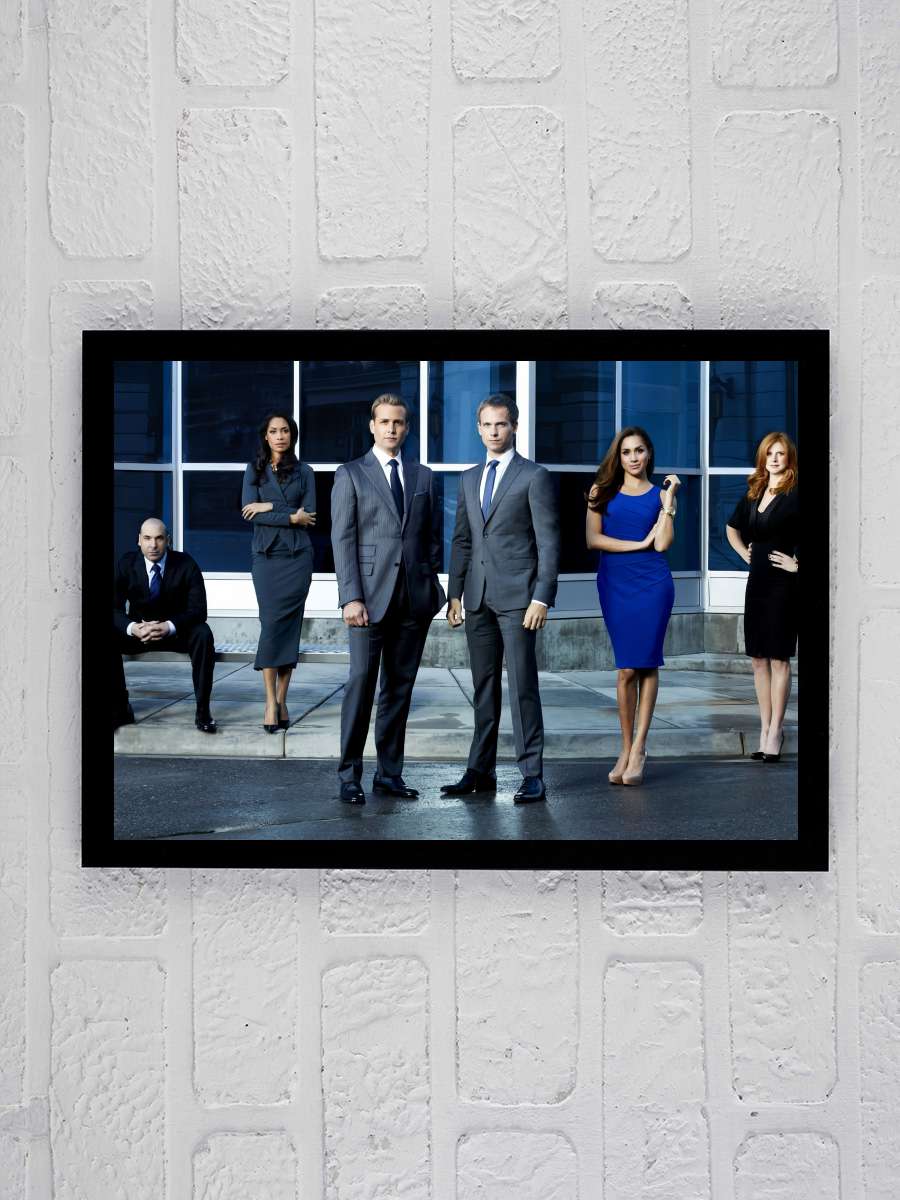 Suits Dizi Tablo Siyah Çerçeveli Dizi Poster Duvar Tablo