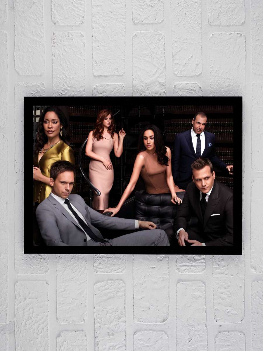 Suits Dizi Tablo Siyah Çerçeveli Dizi Poster Duvar Tablo