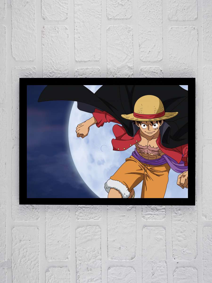 One Piece - ワンピース Dizi Tablo Siyah Çerçeveli Dizi Poster Duvar Tablo