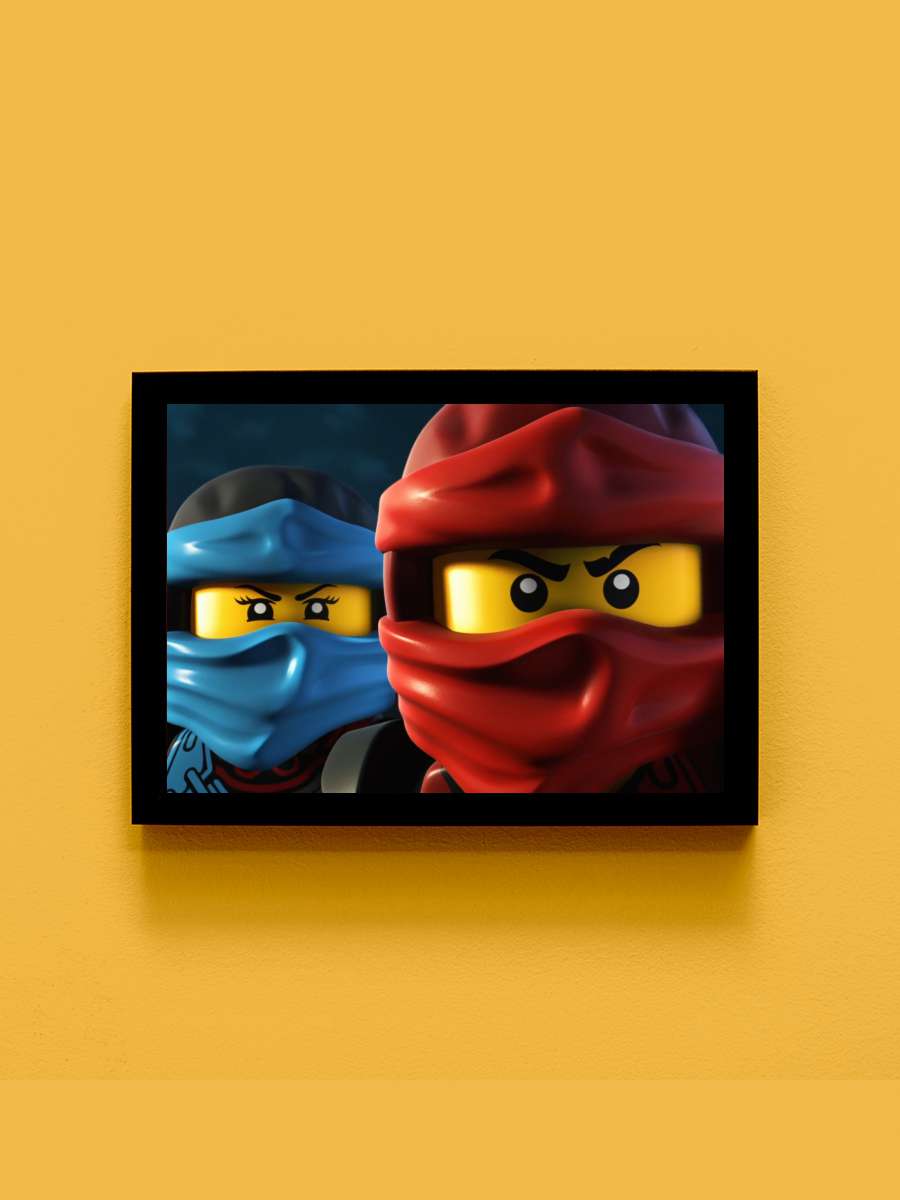 Ninjago: Spinjitzu'nun Ustaları - Ninjago: Masters of Spinjitzu Dizi Tablo Siyah Çerçeveli Dizi Poster Duvar Tablo