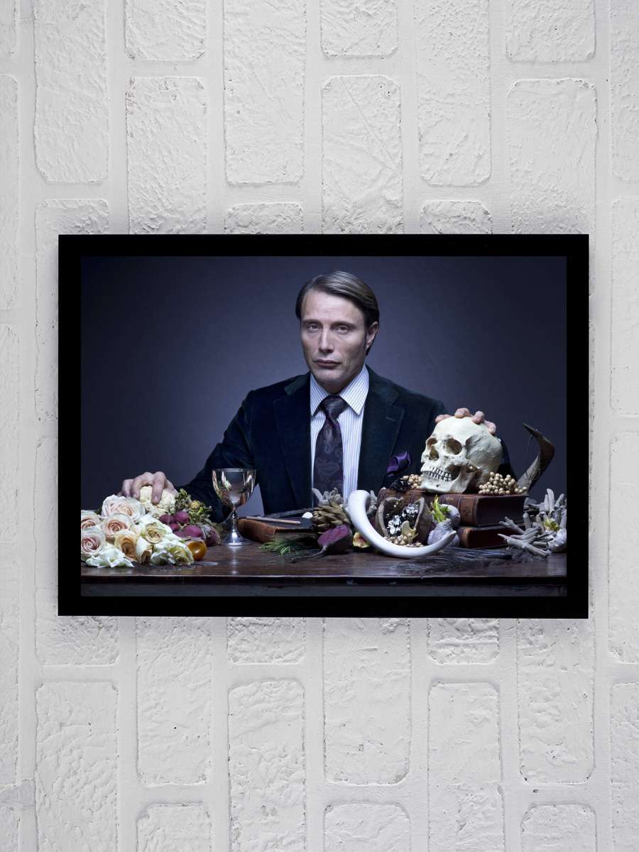 Hannibal Dizi Tablo Siyah Çerçeveli Dizi Poster Duvar Tablo