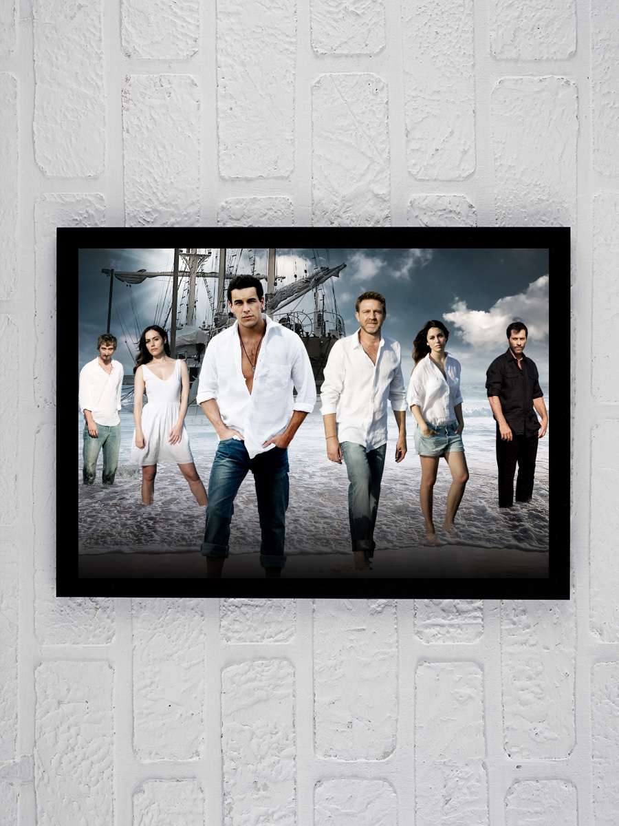 El barco Dizi Tablo Siyah Çerçeveli Dizi Poster Duvar Tablo