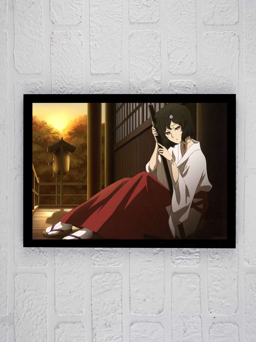 Steins;Gate Dizi Tablo Siyah Çerçeveli Dizi Poster Duvar Tablo