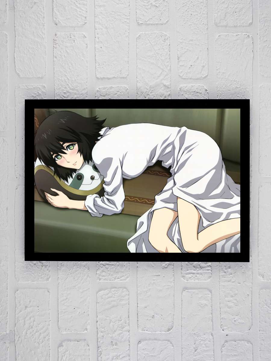 Steins;Gate Dizi Tablo Siyah Çerçeveli Dizi Poster Duvar Tablo