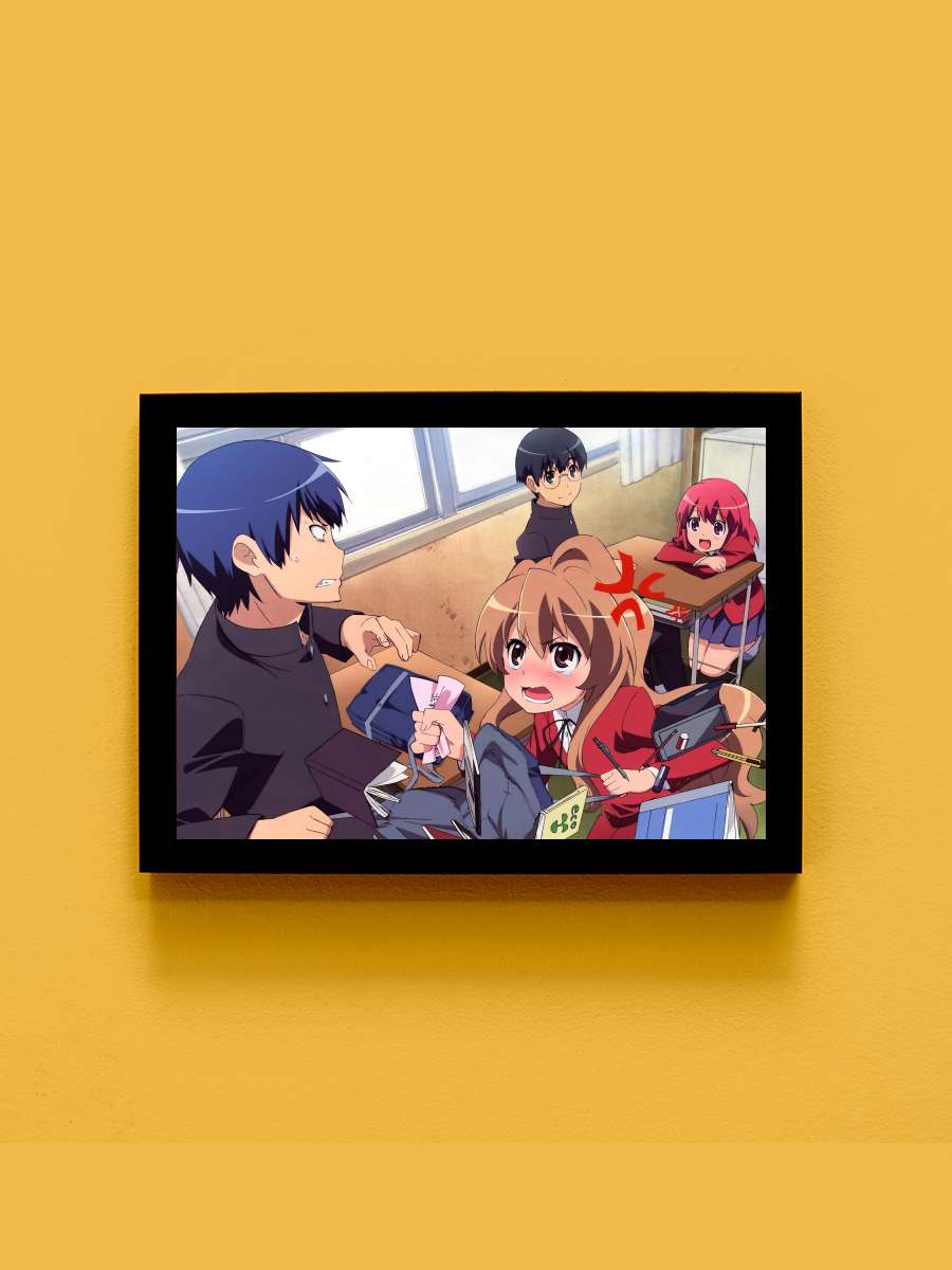 Toradora - とらドラ！ Dizi Tablo Siyah Çerçeveli Dizi Poster Duvar Tablo