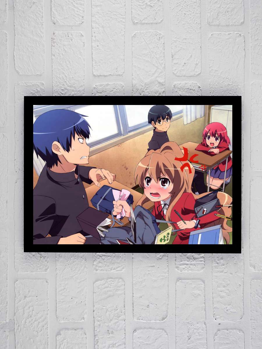 Toradora - とらドラ！ Dizi Tablo Siyah Çerçeveli Dizi Poster Duvar Tablo