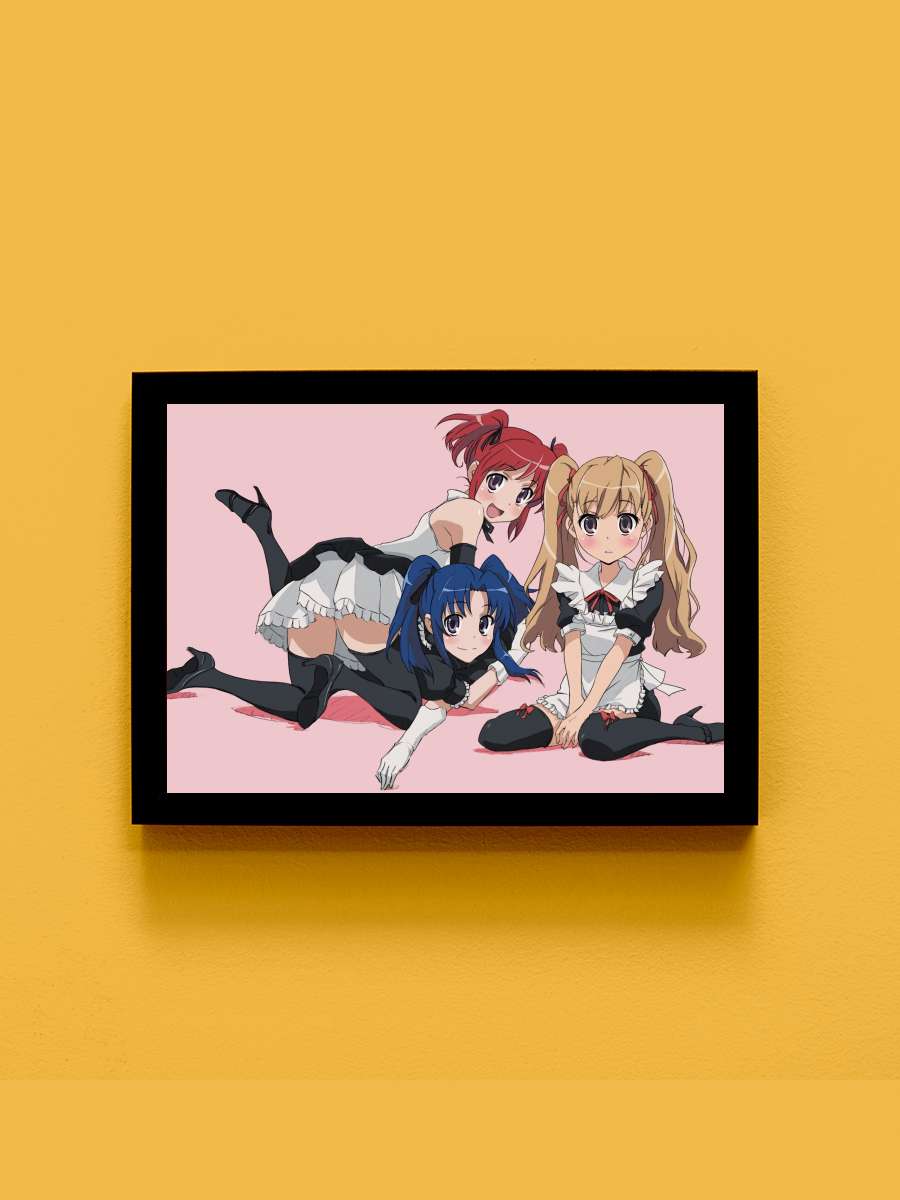 Toradora - とらドラ！ Dizi Tablo Siyah Çerçeveli Dizi Poster Duvar Tablo