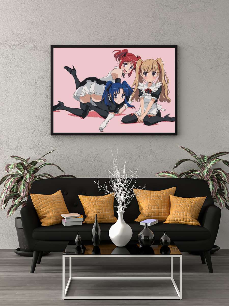 Toradora - とらドラ！ Dizi Tablo Siyah Çerçeveli Dizi Poster Duvar Tablo