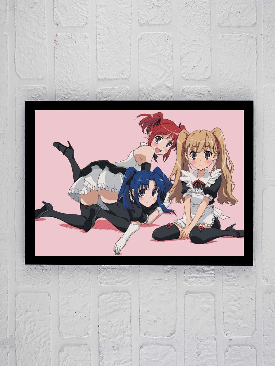 Toradora - とらドラ！ Dizi Tablo Siyah Çerçeveli Dizi Poster Duvar Tablo