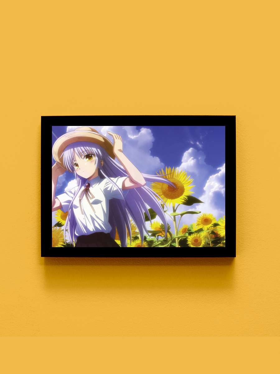 Angel Beats! Dizi Tablo Siyah Çerçeveli Dizi Poster Duvar Tablo