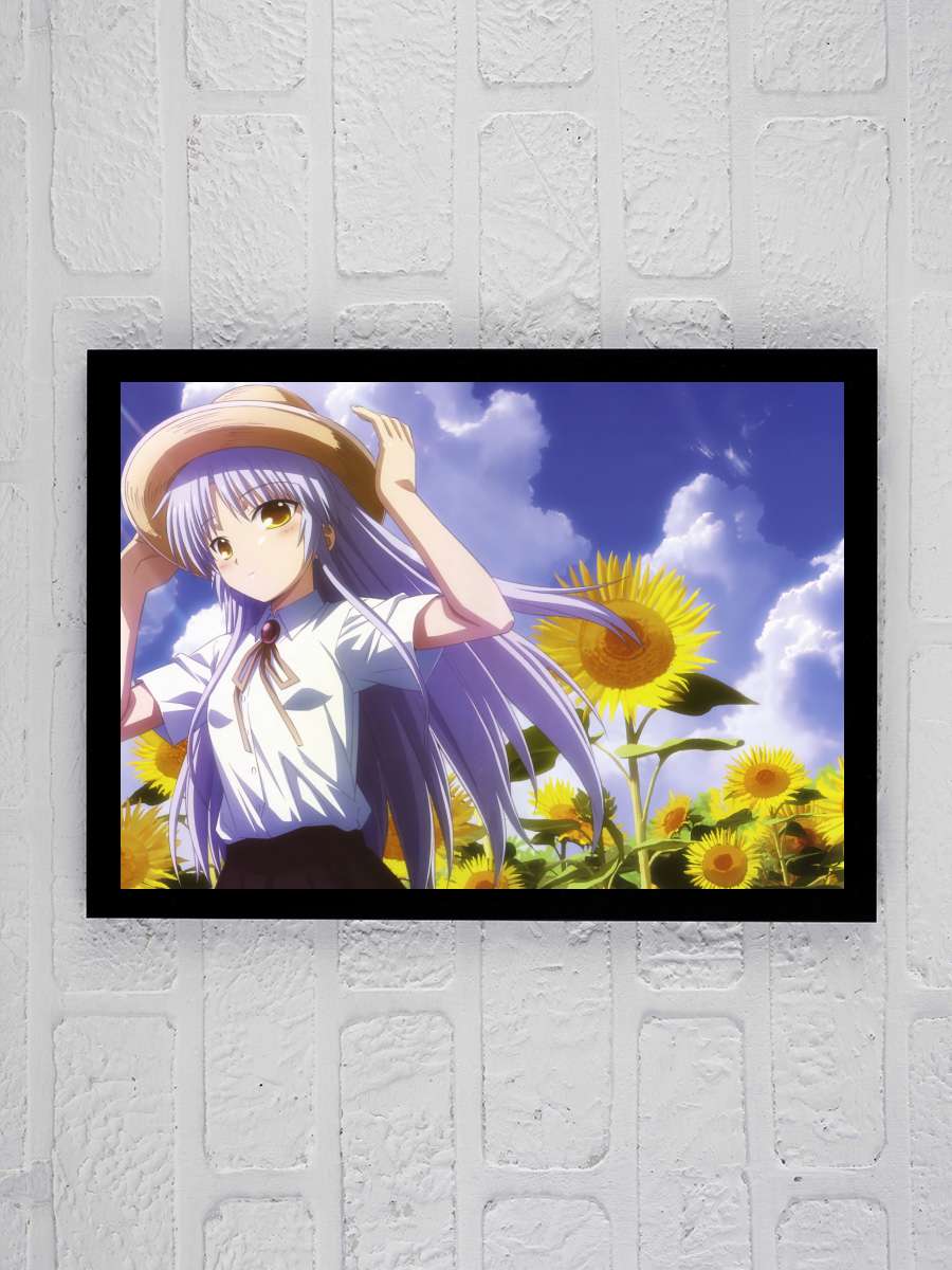 Angel Beats! Dizi Tablo Siyah Çerçeveli Dizi Poster Duvar Tablo