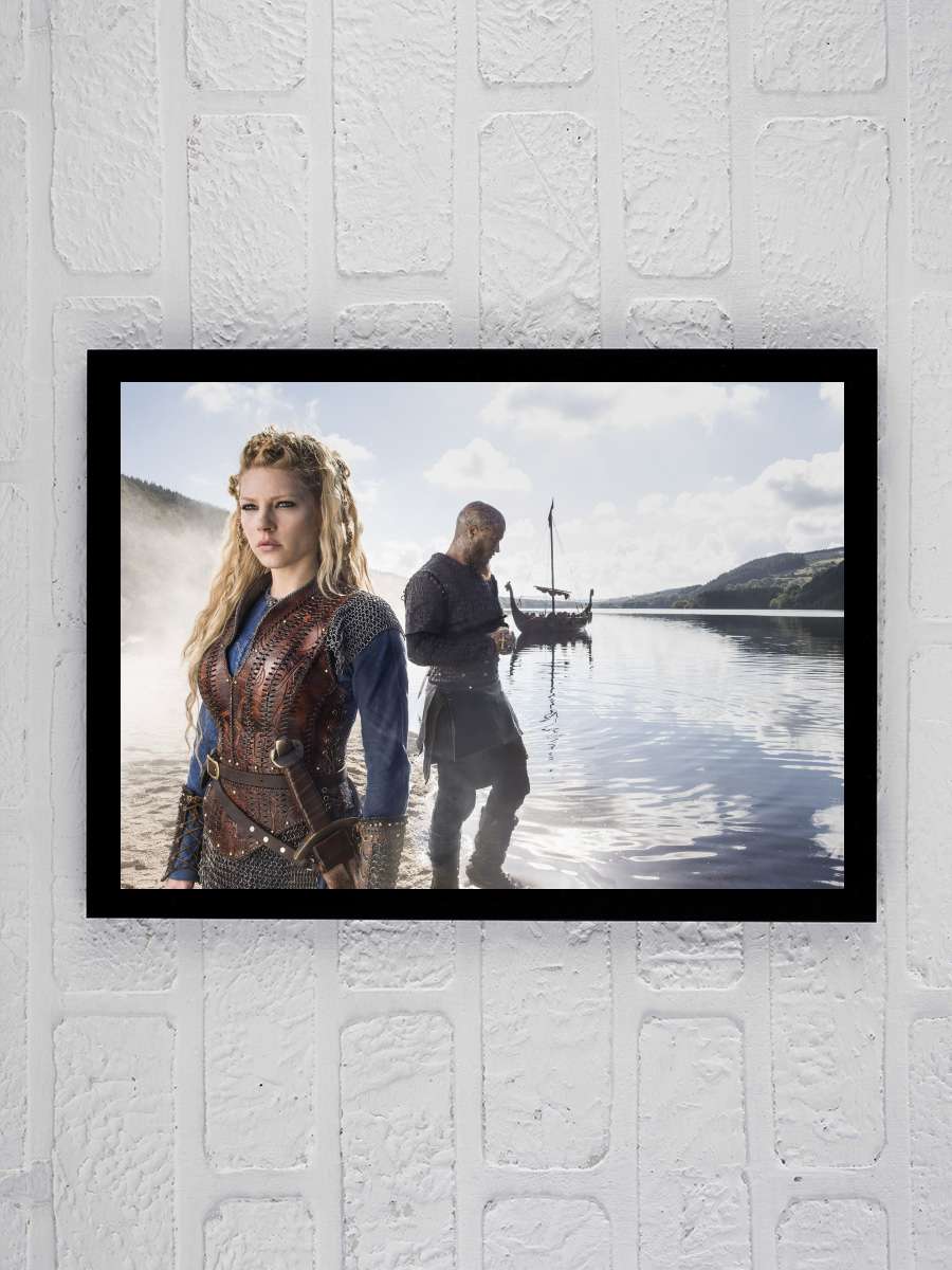 Vikingler - Vikings Dizi Tablo Siyah Çerçeveli Dizi Poster Duvar Tablo